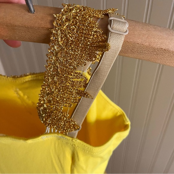 Tutu Gallery Bright Yellow Belle Dance Costume Halloween Child Size 8 - Picture 6 of 10